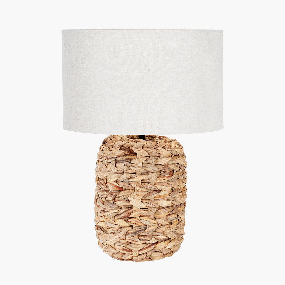 Zadi Natural Plaited Tall Water Hyacinth Table Lamp
